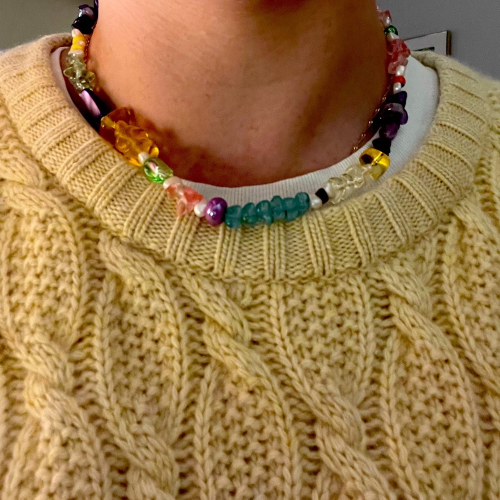 Zara beaded necklace